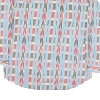 PIER CONNECTION Mens Blue Red & Grey Patterned Cotton Blend Shirt L Casual