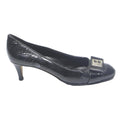 BALLY Womens Leather Kitten Heel Court Black UK 6 Elegant Classic Style