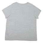 LEVI'S Womens Grey Red Logo Graphic T-Shirt 2XL Short Sleeve Crew Neck Cotton