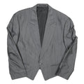Womens Grey Plain Button Jacket M Polyester Blend Classic Regular Fit Formal