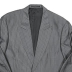 Womens Grey Plain Button Jacket M Polyester Blend Classic Regular Fit Formal