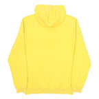 PUMA Mens Yellow Hoodie L Cotton Blend Pullover Logo Sweatshirt