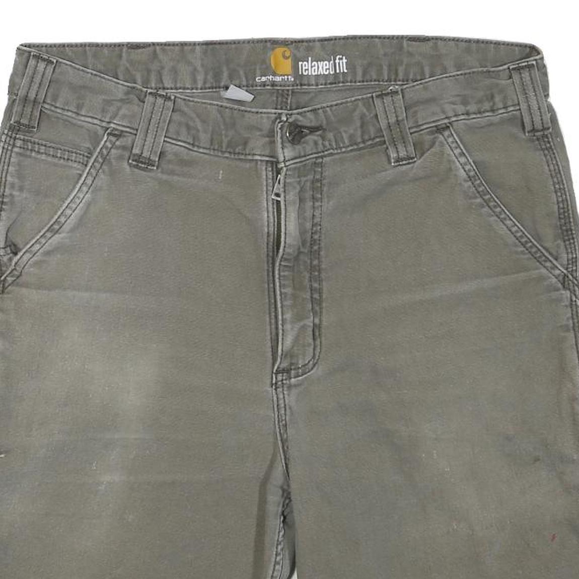 CARHARTT Mens Shorts Green Relaxed Fit Cargo M W32 Durable Workwear