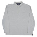 NAUTICA Mens Polo Shirt Grey Long Sleeve L