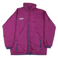 COLUMBIA Womens Purple & Plum Jacket L Synthetic Zip Long Sleeve Warm
