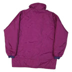 COLUMBIA Womens Purple & Plum Jacket L Synthetic Zip Long Sleeve Warm