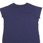 ELLESSE Womens Blue Sport T-Shirt Cotton Blend Mini Dress UK 22 Casual Logo