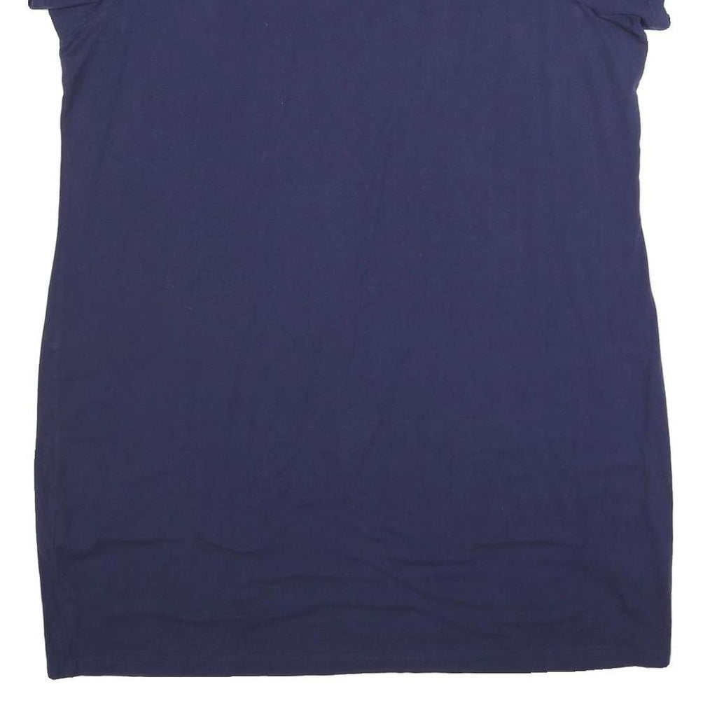 ELLESSE Womens Blue Sport T-Shirt Cotton Blend Mini Dress UK 22 Casual Logo