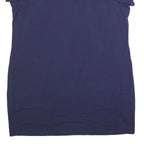 ELLESSE Womens Blue Sport T-Shirt Cotton Blend Mini Dress UK 22 Casual Logo