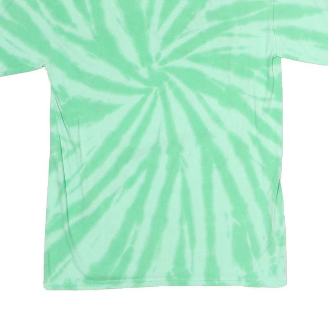PORT & COMPANY Mens Green Tie Dye West Genesee Graphic T-Shirt XL Crew Neck