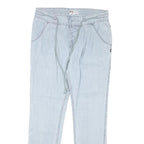 BILLABONG Womens Jeans Blue Slim Slim Denim Light W32 L28 Drawstring Trousers