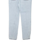 BILLABONG Womens Jeans Blue Slim Slim Denim Light W32 L28 Drawstring Trousers