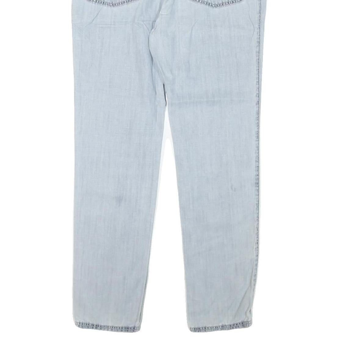 BILLABONG Womens Jeans Blue Slim Slim Denim Light W32 L28 Drawstring Trousers