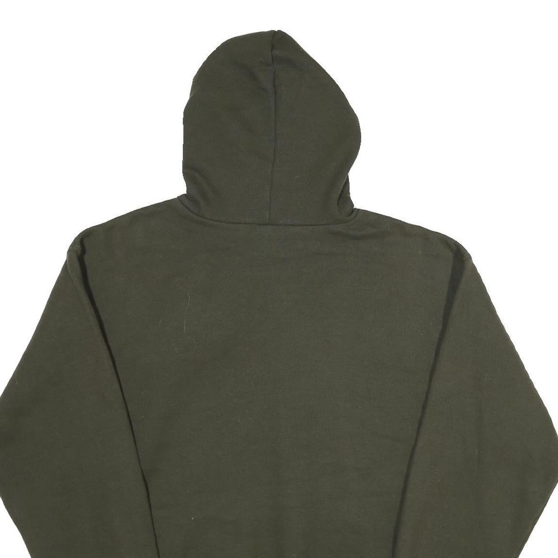 CARHARTT Mens Green Hoodie L Cotton Blend Workwear Pullover Casual Streetwear