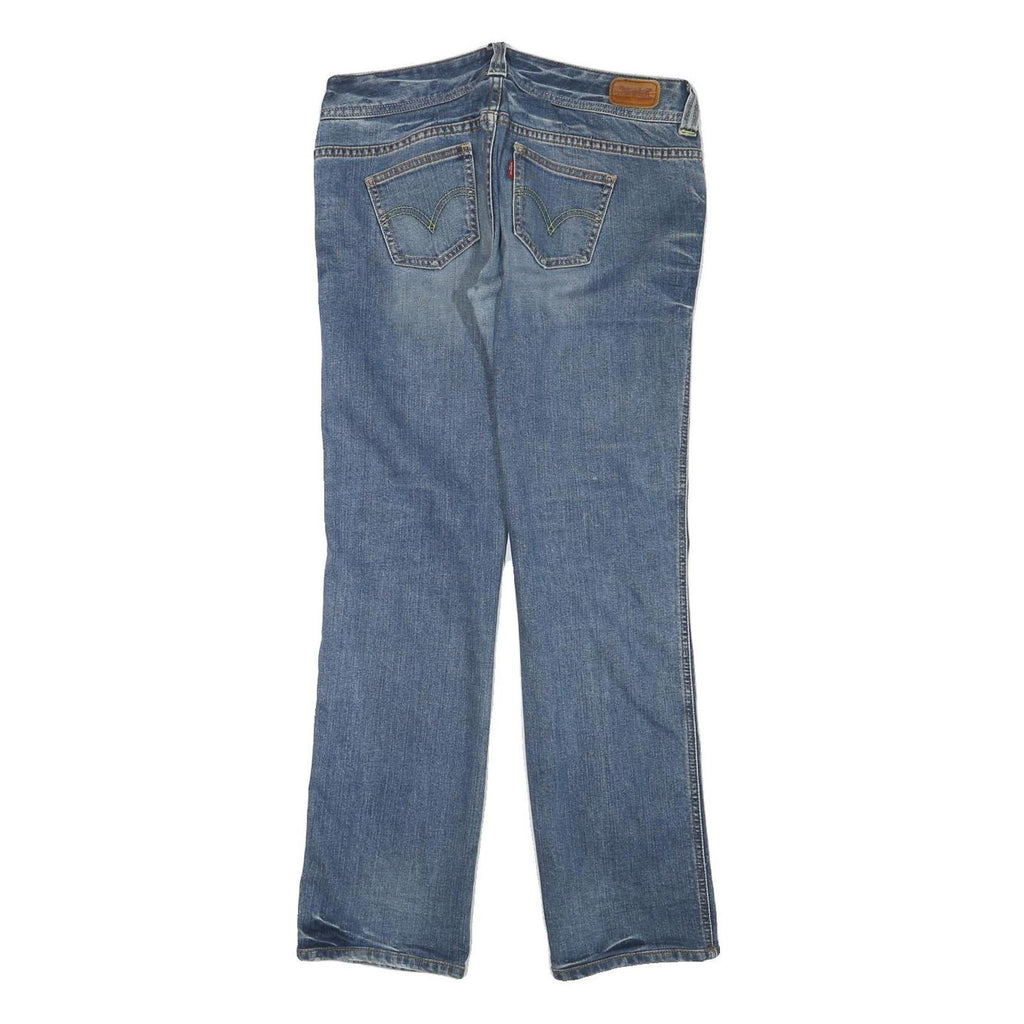 LEVI'S Womens Jeans Blue Denim Regular Straight Cotton Blend W30 L29 Casual Zip