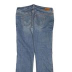 LEVI'S Womens Jeans Blue Denim Regular Straight Cotton Blend W30 L29 Casual Zip