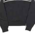 SNIPES Womens Black & White Casual Jacket L Polyester Blend Plain Zip Sports