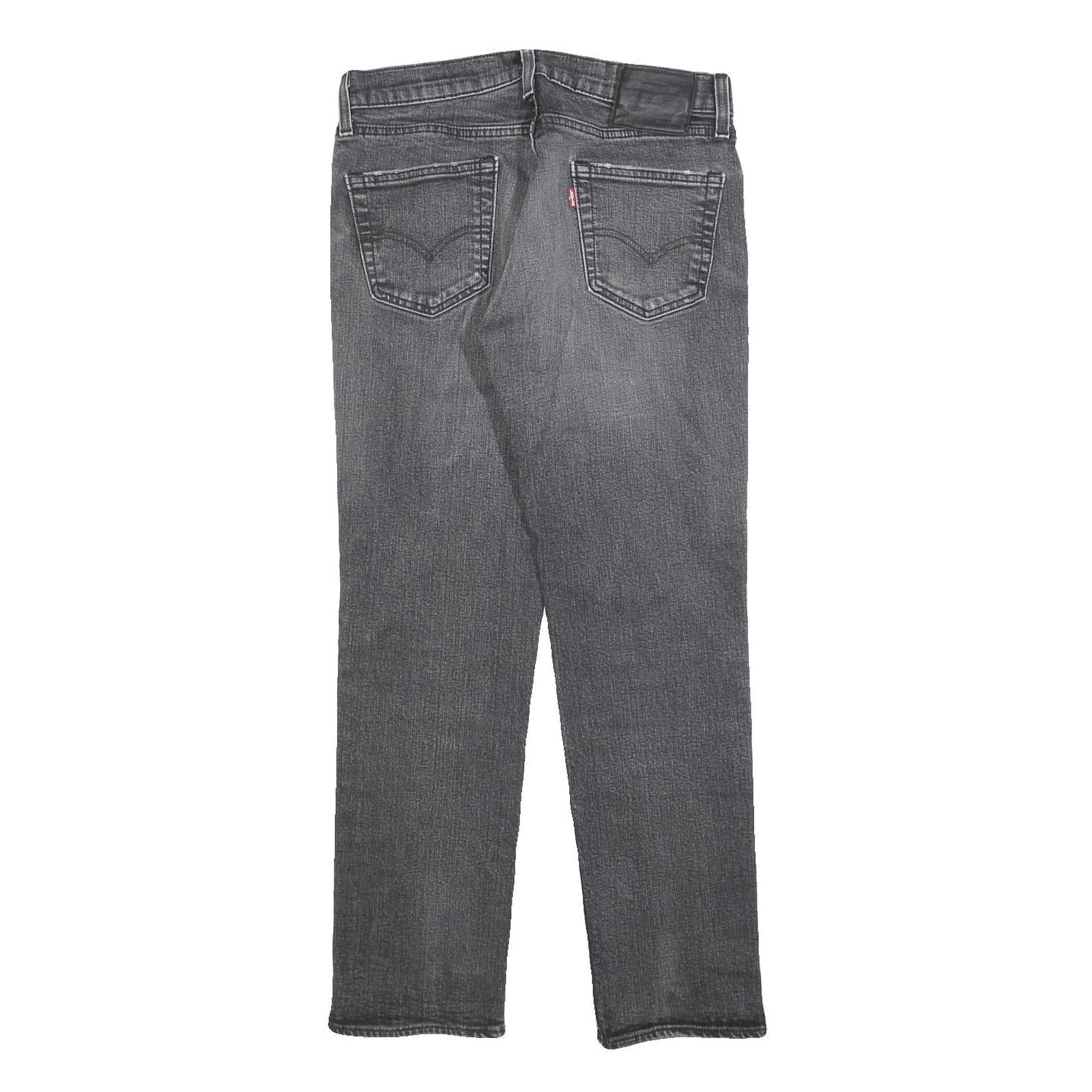 LEVI'S 511 Slim Mens Jeans Black Denim W30 L30 Cotton Blend Zip Slim Fit