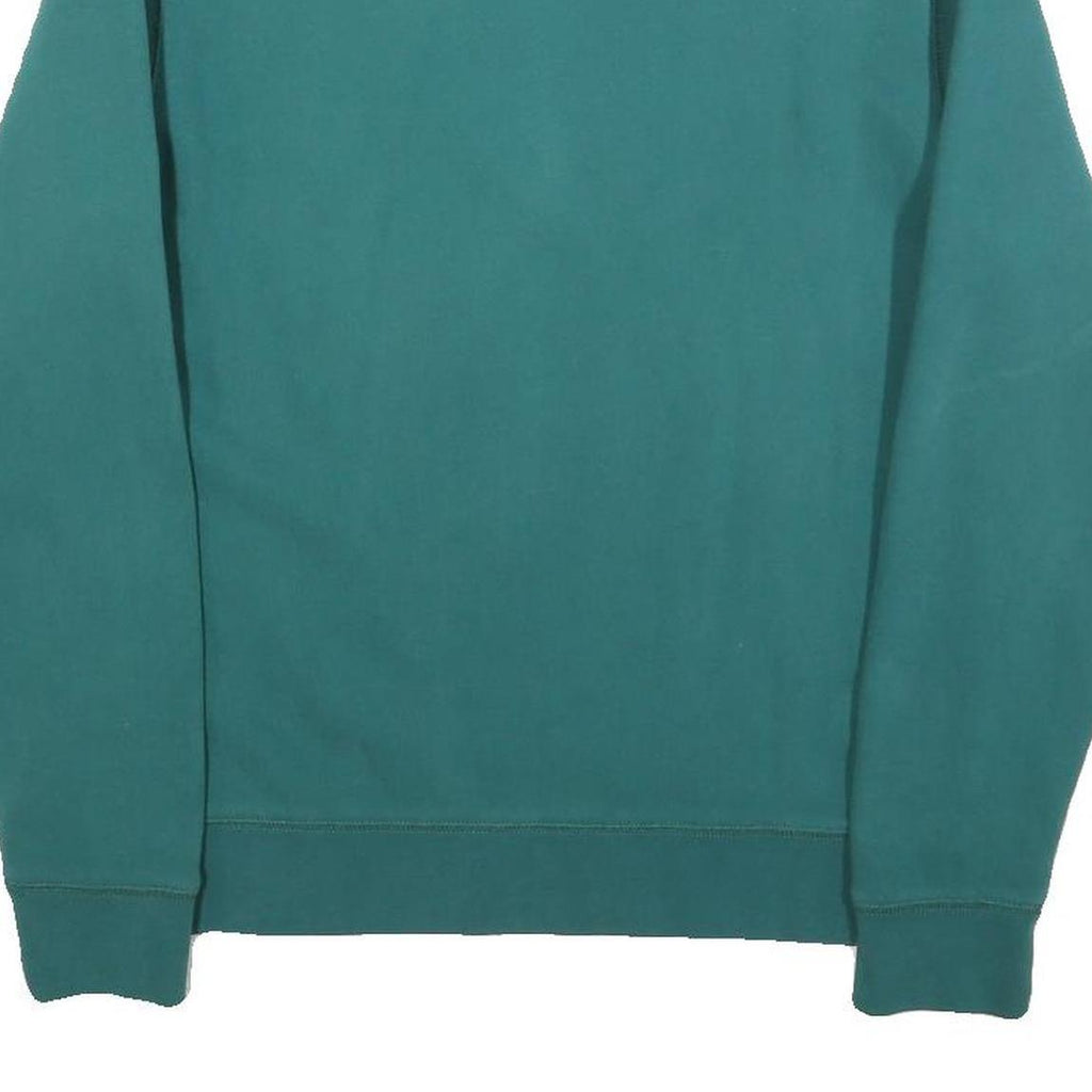 LANDS END Mens Green Crew Neck S Cotton Blend Sweatshirt Casual Everyday