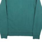 LANDS END Mens Green Crew Neck S Cotton Blend Sweatshirt Casual Everyday