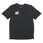 NIKE Mens Black Water Polo T-Shirt M Short Sleeve Crew Neck College Sports