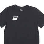 NIKE Mens Black Water Polo T-Shirt M Short Sleeve Crew Neck College Sports