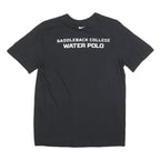 NIKE Mens Black Water Polo T-Shirt M Short Sleeve Crew Neck College Sports