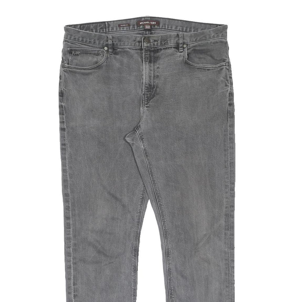 MICHAEL KORS Mens Regular Fit Grey Denim Jeans W34 L32 Classic Style Cotton