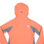 THE NORTH FACE Womens Orange & Grey Hooded Zip Jacket M Synthetic Softshell
