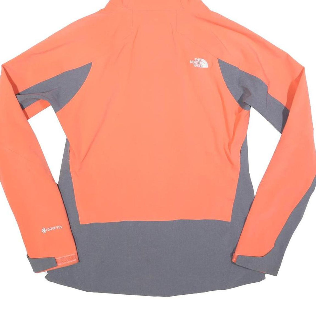 THE NORTH FACE Womens Orange & Grey Hooded Zip Jacket M Synthetic Softshell