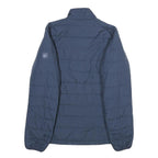 JACK WOLFSKIN Womens Blue Outdoor Jacket M Polyester Zip Plain Lightweight Warm