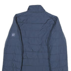 JACK WOLFSKIN Womens Blue Outdoor Jacket M Polyester Zip Plain Lightweight Warm