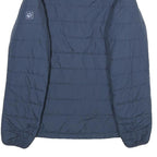 JACK WOLFSKIN Womens Blue Outdoor Jacket M Polyester Zip Plain Lightweight Warm