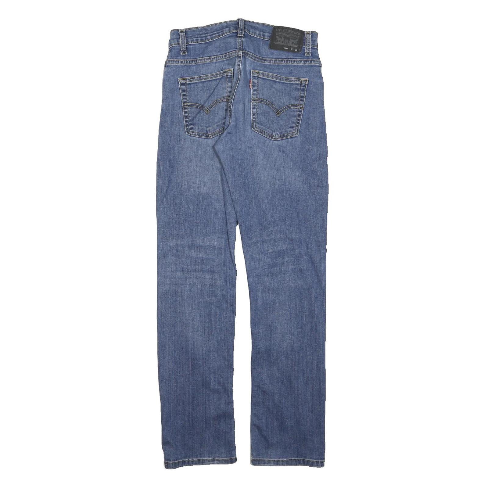 LEVI'S 511 Womens Slim Blue Denim Light W28 L29 Slim Fit Zip Closure Jeans