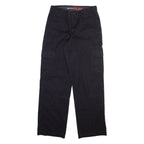 DICKIES Cargo Mens Trousers Black Regular Straight W30 L32
