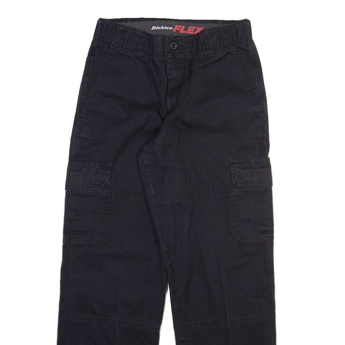 DICKIES Cargo Mens Trousers Black Regular Straight W30 L32