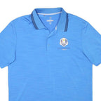 ADIDAS Mens Blue Ryder Cup Logo Short Sleeve Polo Shirt M Golf Performance
