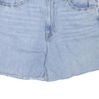 LEVI'S Mens Shorts Blue Denim Casual M W36 Cotton Blend Light Wash Raw Hem