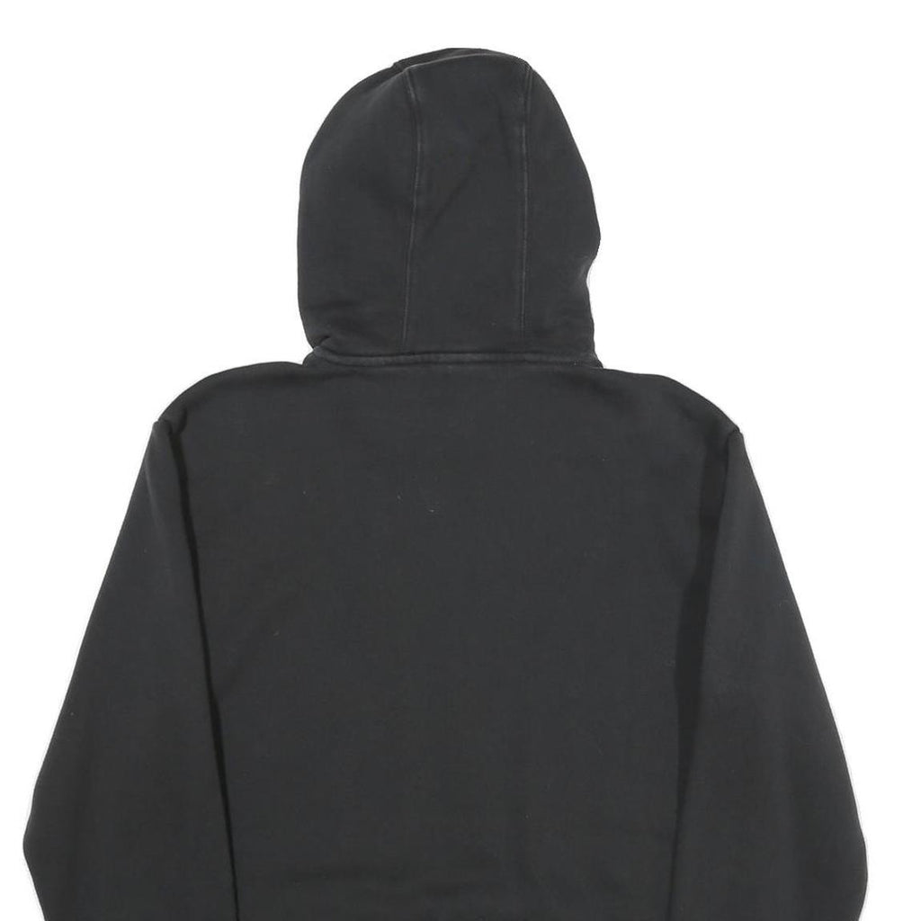 ADIDAS Mens Black Hoodie M Cotton Pullover Logo Print Sports Casual