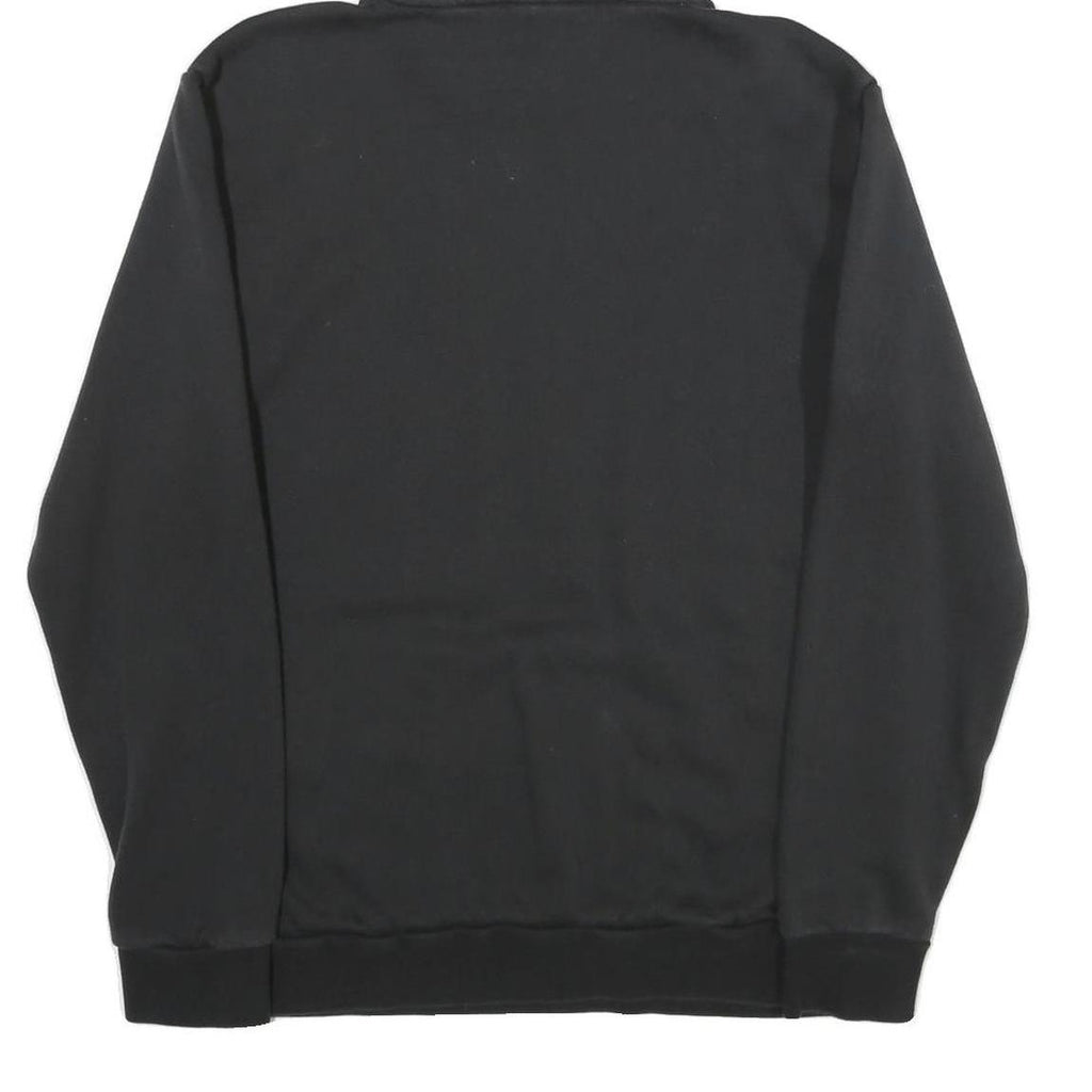 ADIDAS Mens Black Hoodie M Cotton Pullover Logo Print Sports Casual