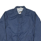 FIELDMASTER Mens Blue Classic Jacket L Polyester Blend Plain Button Closure