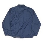 FIELDMASTER Mens Blue Classic Jacket L Polyester Blend Plain Button Closure