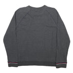 FILA Womens Grey Cotton Blend Crew Neck Sweatshirt M Embroidered Logo