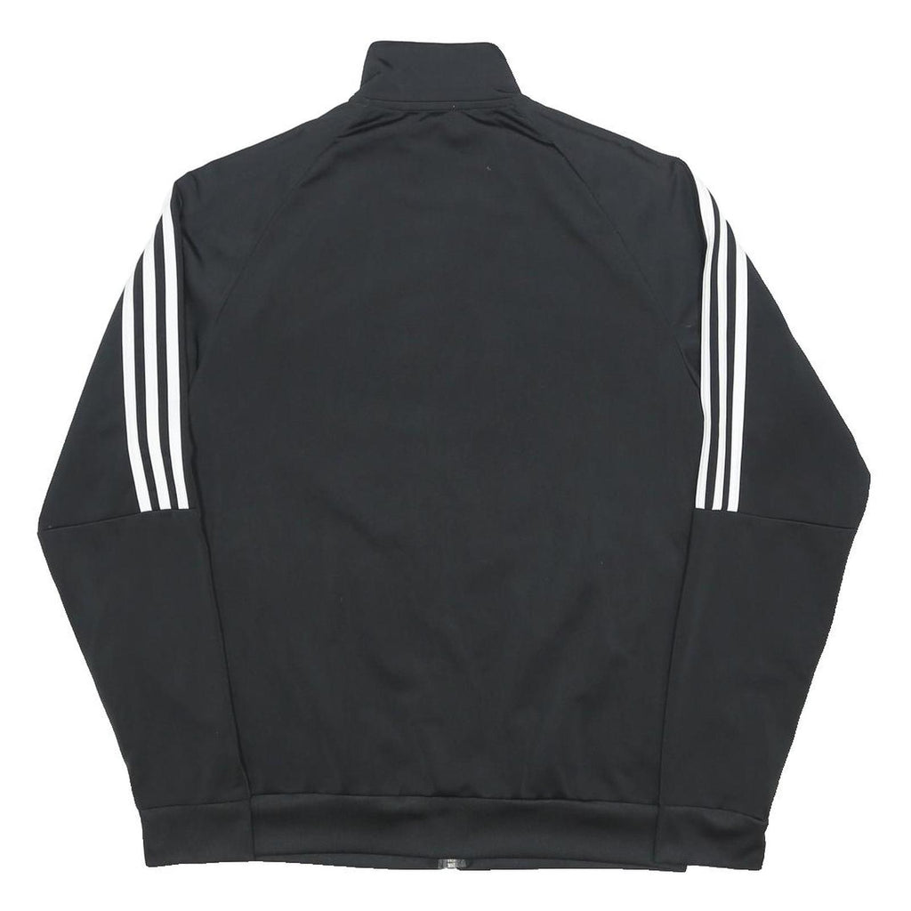 ADIDAS Mens Black Jacket XS Polyester Track Zip Up Classic Sportswear