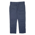 DICKIES Womens Trousers Blue Slim Straight W32 L27