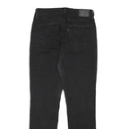 LEVI'S Womens Black Regular Straight Denim Jeans W26 L29 Classic Zip