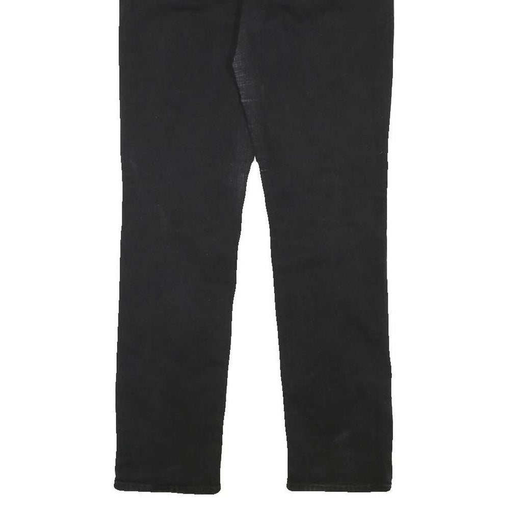 LEVI'S Womens Black Regular Straight Denim Jeans W26 L29 Classic Zip