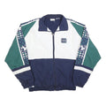 RUCANOR Mens Navy Blue & Green Retro Track Jacket XL Polyester Blend Zip