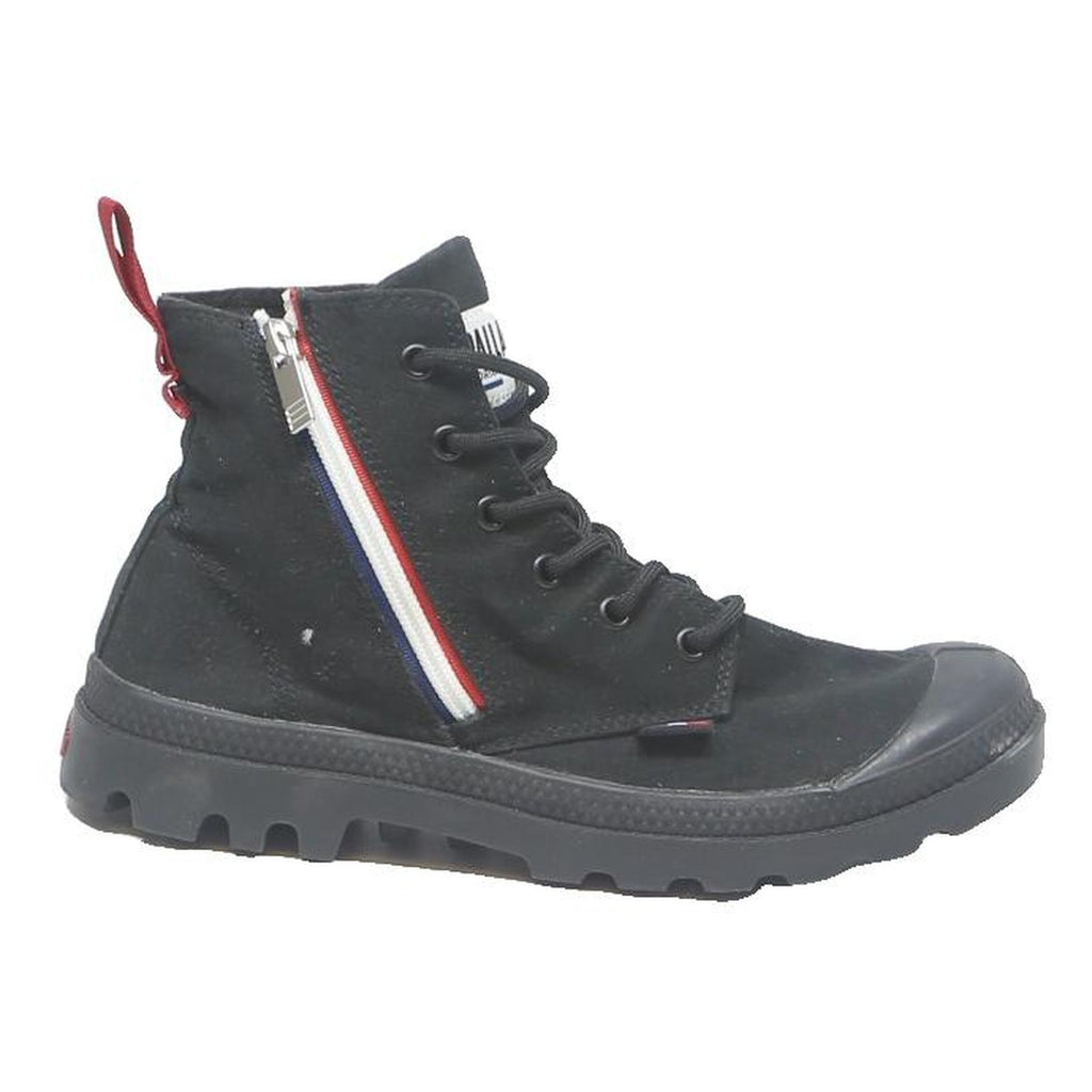 PALLADIUM PAMPA HI Womens Combat Boots Black Synthetic UK 6 Durable Comfortable