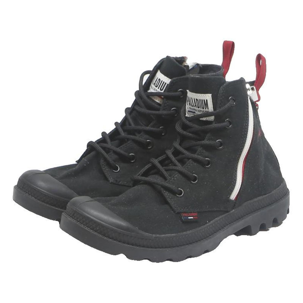 PALLADIUM PAMPA HI Womens Combat Boots Black Synthetic UK 6 Durable Comfortable